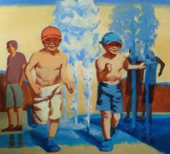 Жара. 2018. Холст, масло. 100х90